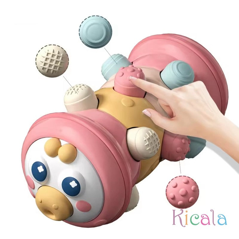 Rolo sensorial para bebê – estimula o engatinhar, tempo de barriga e desenvolvimento motor (0–12 meses).
