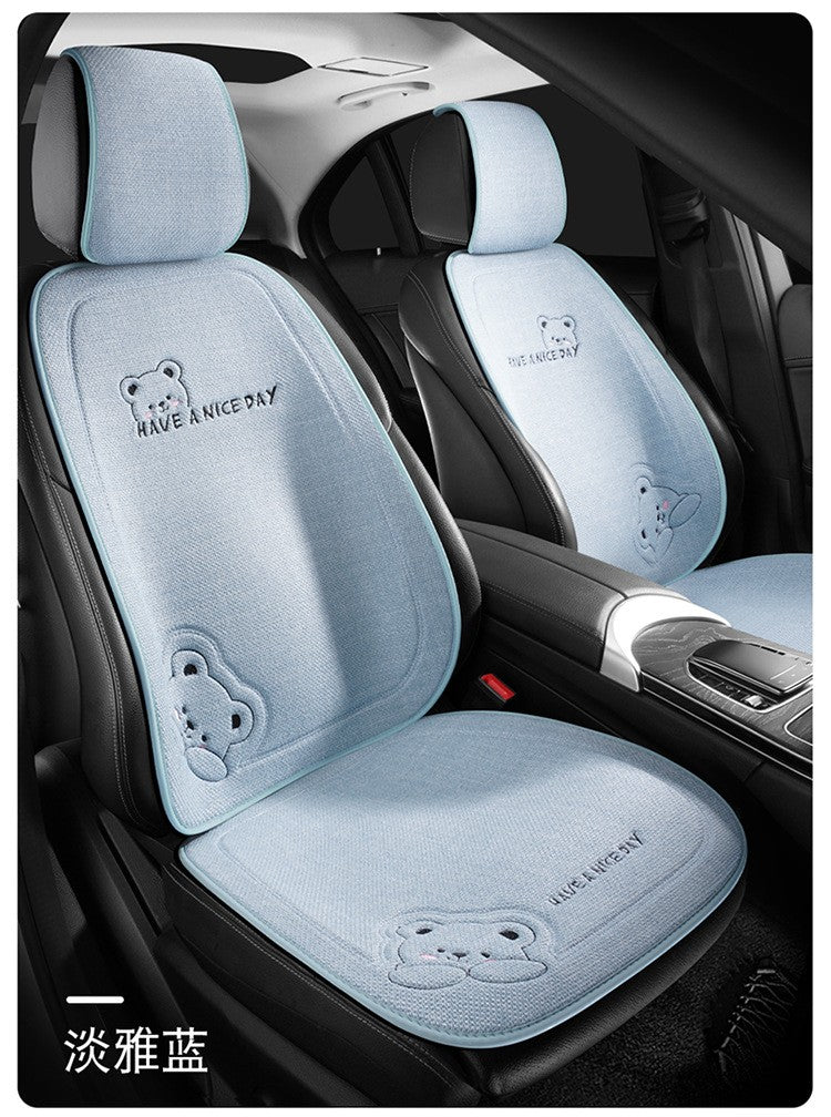 Capa de Almofada para Assento de Carro - Estilo, Conforto e Proteção Antiderrapante!