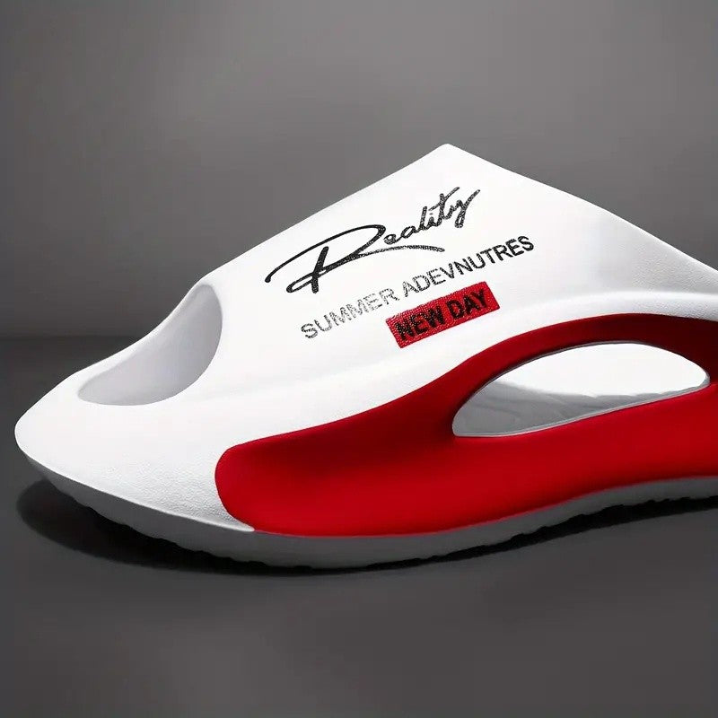 Chinelos unissex em EVA — modelo fashion, antiderrapante, ideal para casais! Disponível em 2 cores, do tamanho 36 ao 45. ??