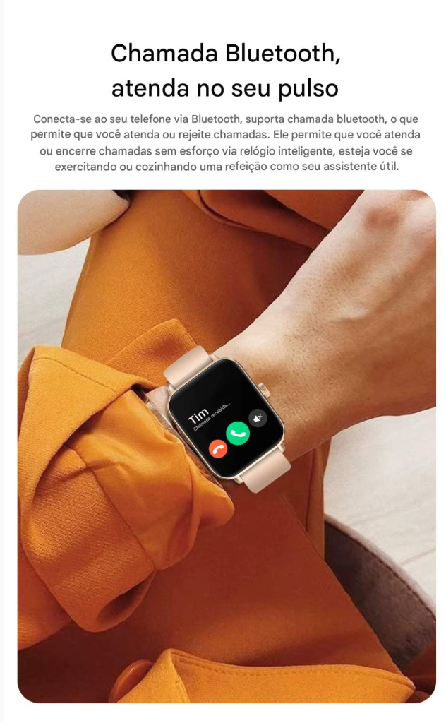 COLMI P81 - Relógio Inteligente com Chamadas de Voz, Tela Ultra de 1,9 Polegada