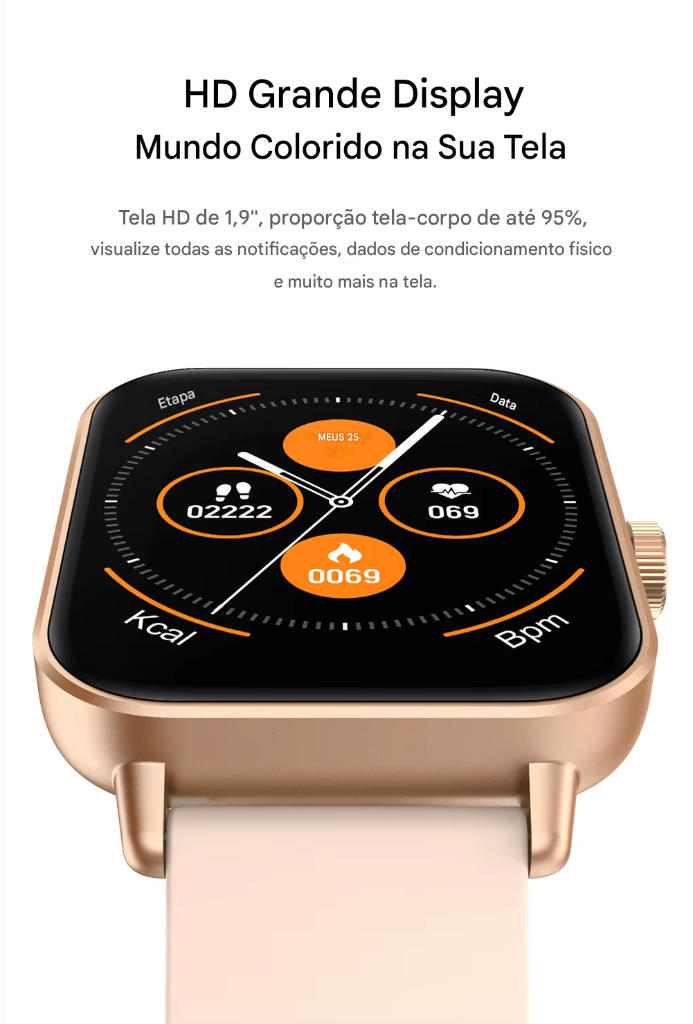 COLMI P81 - Relógio Inteligente com Chamadas de Voz, Tela Ultra de 1,9 Polegada