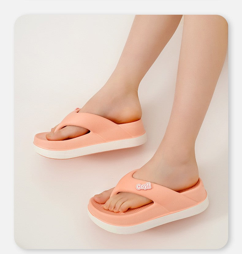 Chinelos femininos de verão — sandálias antiderrapantes com salto de 4 cm, estilo slide, confortáveis e elegantes, perfeitas para mulheres e meninas! ?????