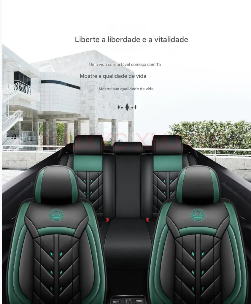CAPA DE BANCO UNIVERSAL EM COURO PREMIUM!