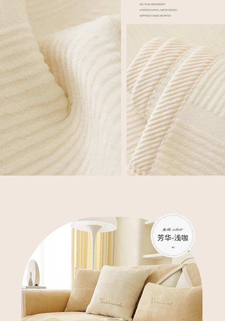 Capa de Sofá Nórdica Universal – Antiderrapante, elegante e perfeita para todas as estações!