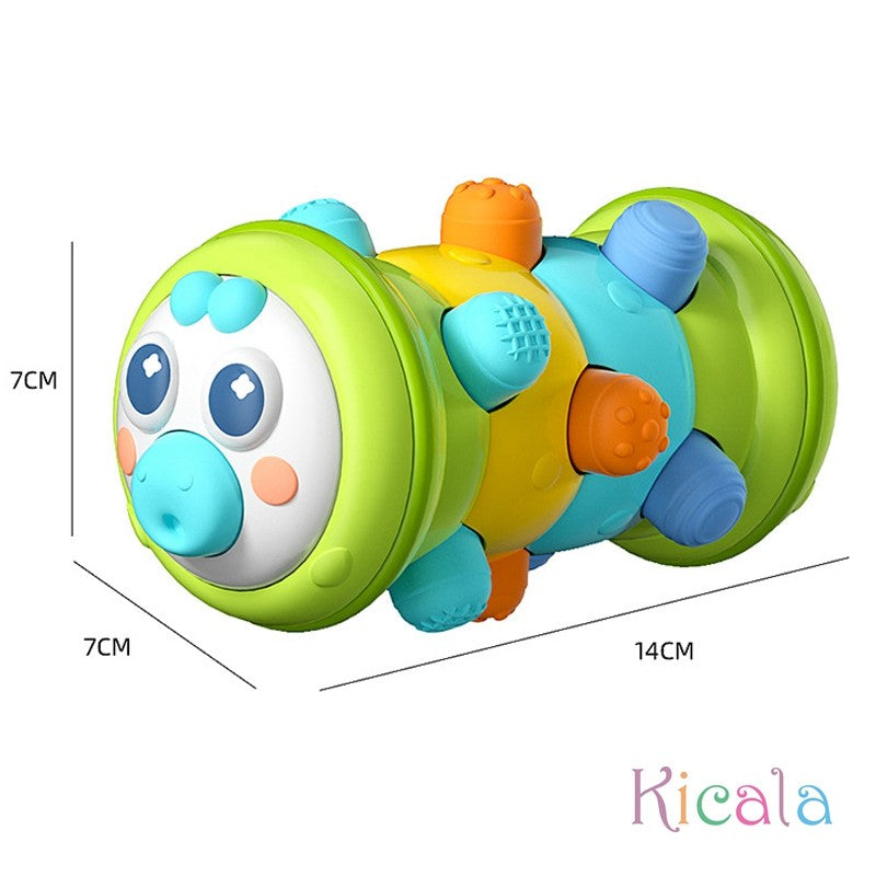 Rolo sensorial para bebê – estimula o engatinhar, tempo de barriga e desenvolvimento motor (0–12 meses).