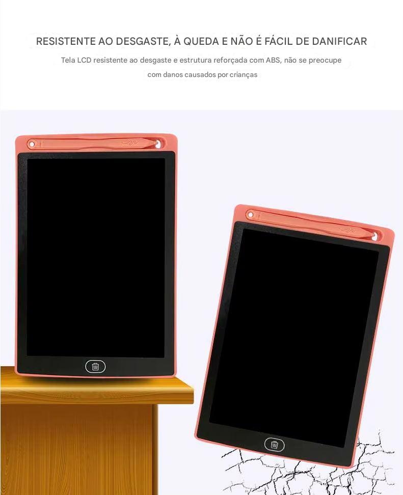 Prancheta Eletrônica LCD – Tablet de Escrita e Desenho Infantil Disponível nos tamanhos: 8.5 / 10 / 12 polegadas