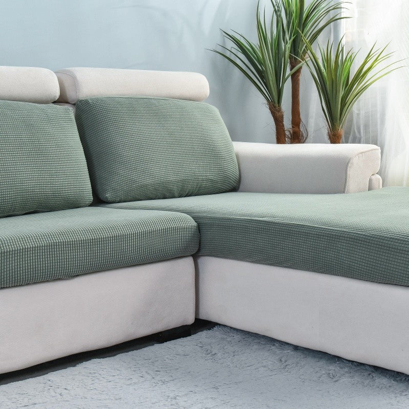 Capa de Sofá Elástica Premium – Protetor Engrossado em Cor Sólida, Conforto Elegante e Ajuste Perfeito para Sala de Estar