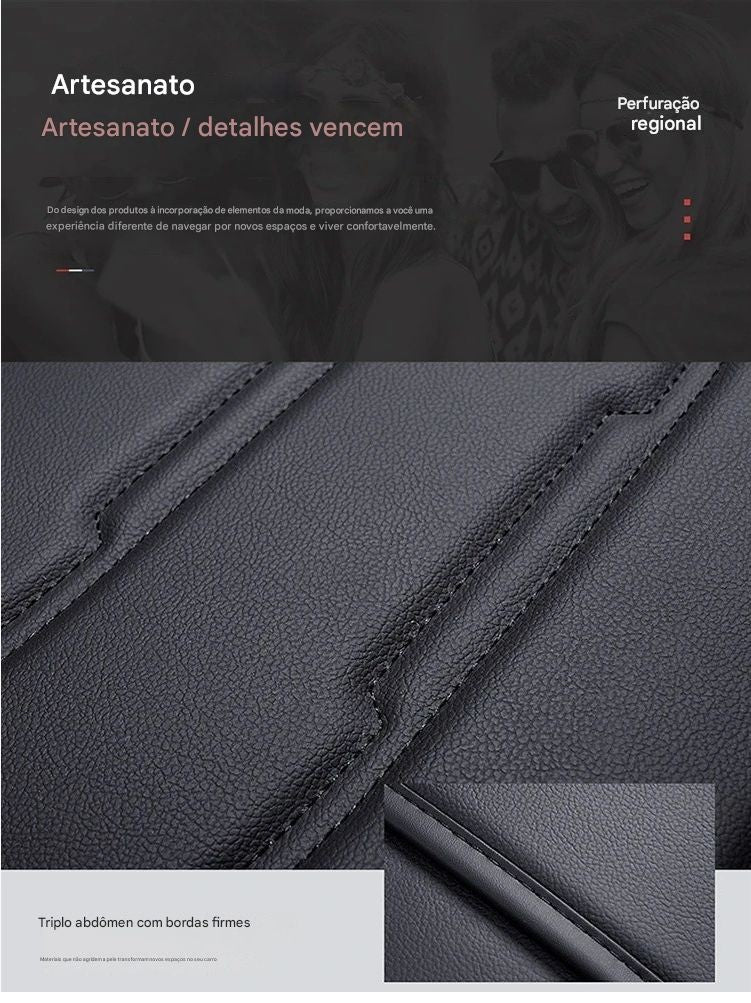 Conjunto de Capas de Banco em Couro PU Universal – Protetor de Assento Dividido para Carros e SUVs | Conforto e Elegância para Todas as Estações