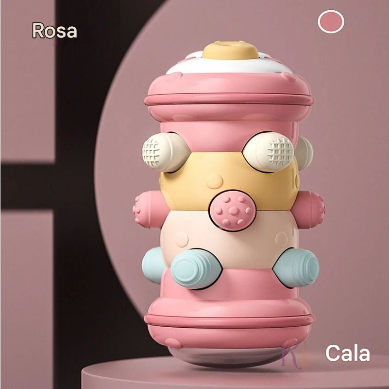 Rolo sensorial para bebê – estimula o engatinhar, tempo de barriga e desenvolvimento motor (0–12 meses).