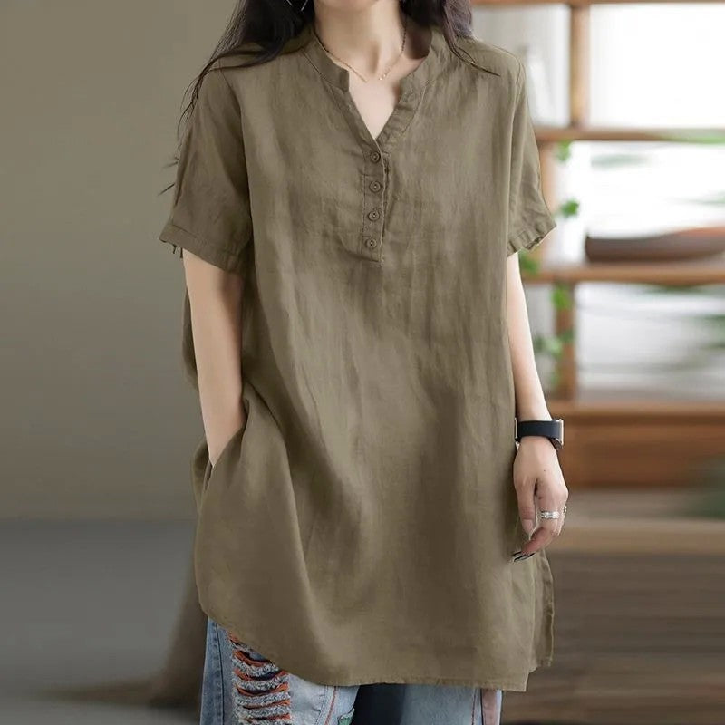 Camisa Feminina Casual – Verão 2025