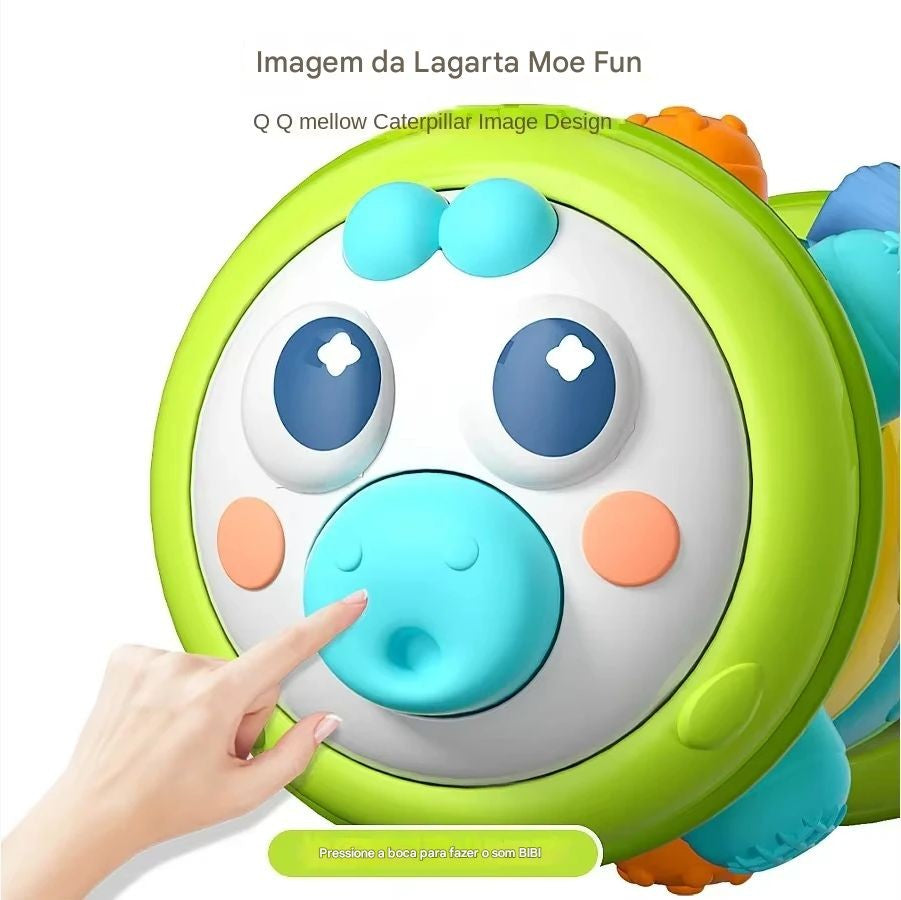 Rolo Inflável para Engatinhar — Brinquedo para Bebês de 6 a 12 Meses | Estímulo ao Desenvolvimento, Tempo de Barriga, Jogos de Fitness e Aprendizagem Precoce com Bola de PVC