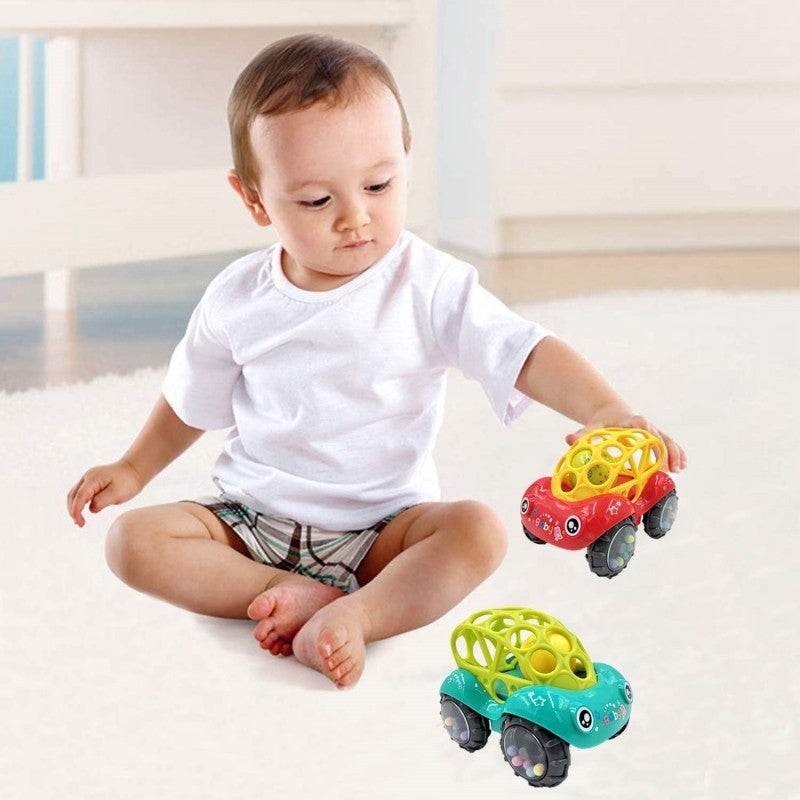 Rolo Inflável para Engatinhar — Brinquedo para Bebês de 6 a 12 Meses | Estímulo ao Desenvolvimento, Tempo de Barriga, Jogos de Fitness e Aprendizagem Precoce com Bola de PVC