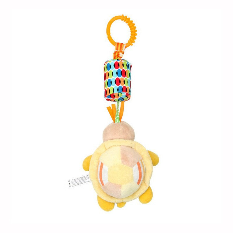 Brinquedo de pelúcia pendurado para carrinho , chocalho educativo com animais fofos, ideal para bebês de 0 a 12 meses