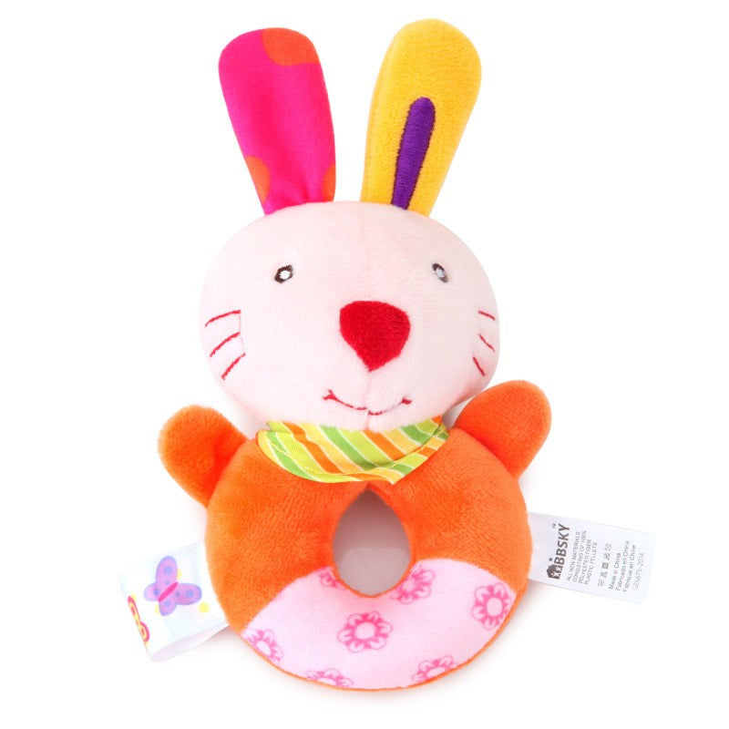 Bebê chocalho de pelúcia animal, móbile educativo e divertido para berço — ideal para recém-nascidos de 0 a 12 meses!
