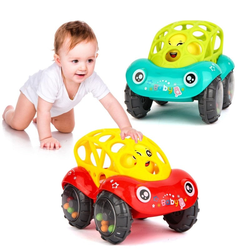Rolo Inflável para Engatinhar — Brinquedo para Bebês de 6 a 12 Meses | Estímulo ao Desenvolvimento, Tempo de Barriga, Jogos de Fitness e Aprendizagem Precoce com Bola de PVC