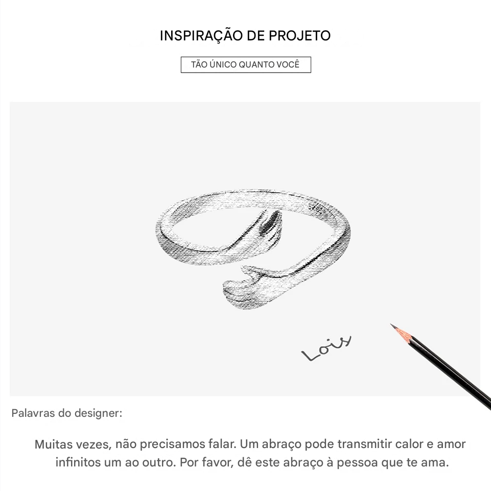 Anel Ajustável Bamoer 925 em Prata Esterlina – Perfeito para Transmitir Amor e Calor, Disponível em 3 Cores.