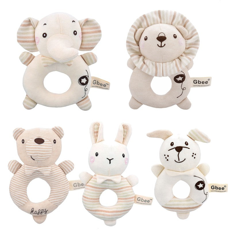 Bebê chocalho de pelúcia animal, móbile educativo e divertido para berço — ideal para recém-nascidos de 0 a 12 meses!