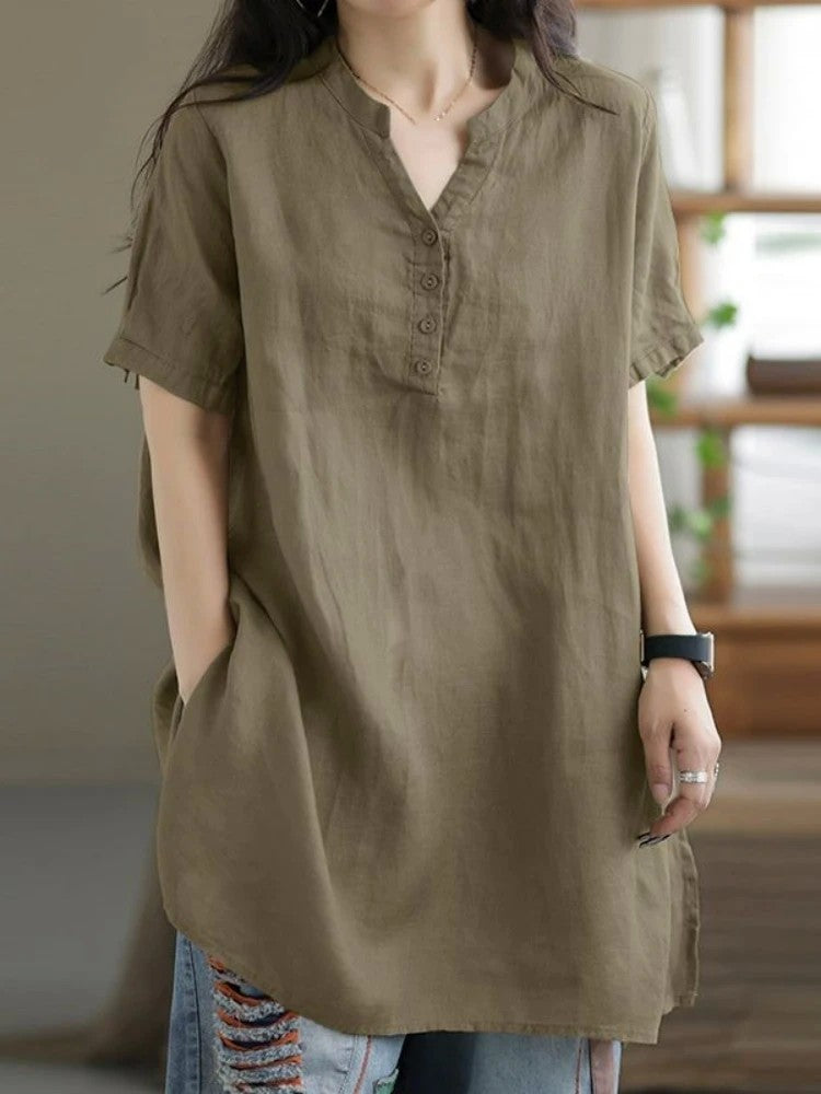 Camisa Feminina Casual – Verão 2025