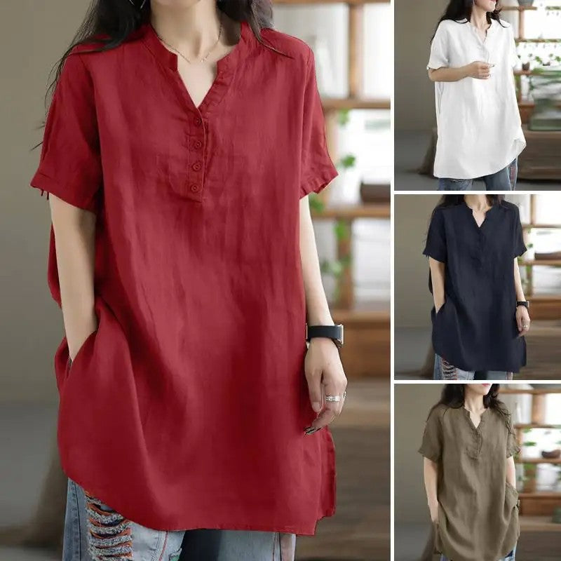 Camisa Feminina Casual – Verão 2025