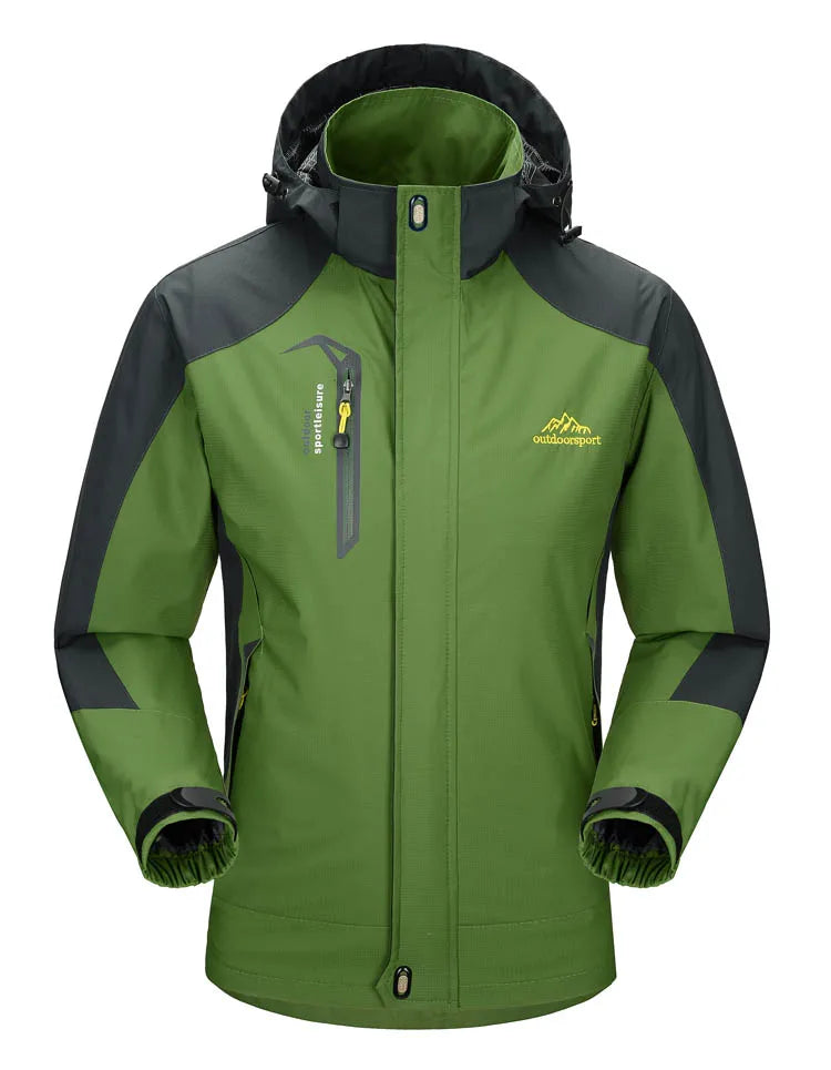 Jaqueta Trvlwego para Acampamento e Caminhadas Masculinas - Outono, Esportes ao Ar Livre, Escalada, Trekking. Blusão de Viagem à Prova d'Água - Preto
