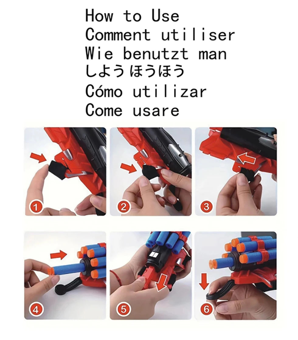 Lançador de Aranha para Crianças