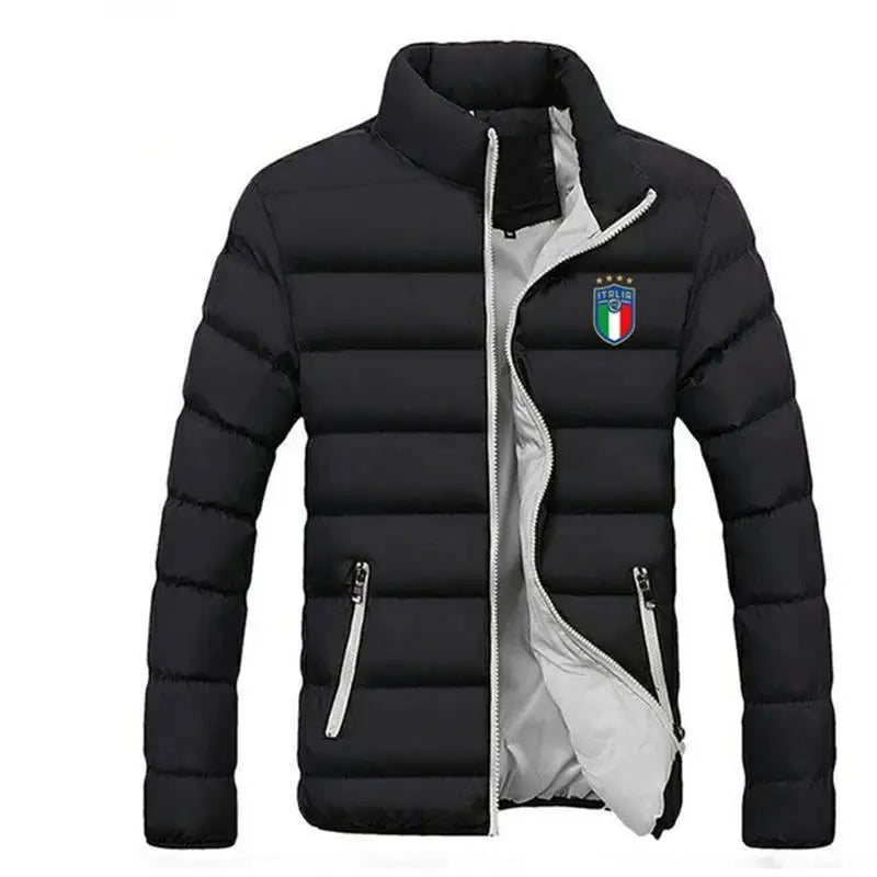 Jaqueta Masculina Parker - Nova para Outono/Inverno de 2025, Grossa, com Gola Alta, Ideal para Acampamento ao Ar Livre, Estilo Fashion.