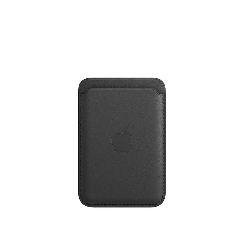 Carteira de couro original Apple MagSafe, titular de cartão magnético, case para iPhone 15, 14, 13, 12 Pro Max Plus. Acessórios para telefone.