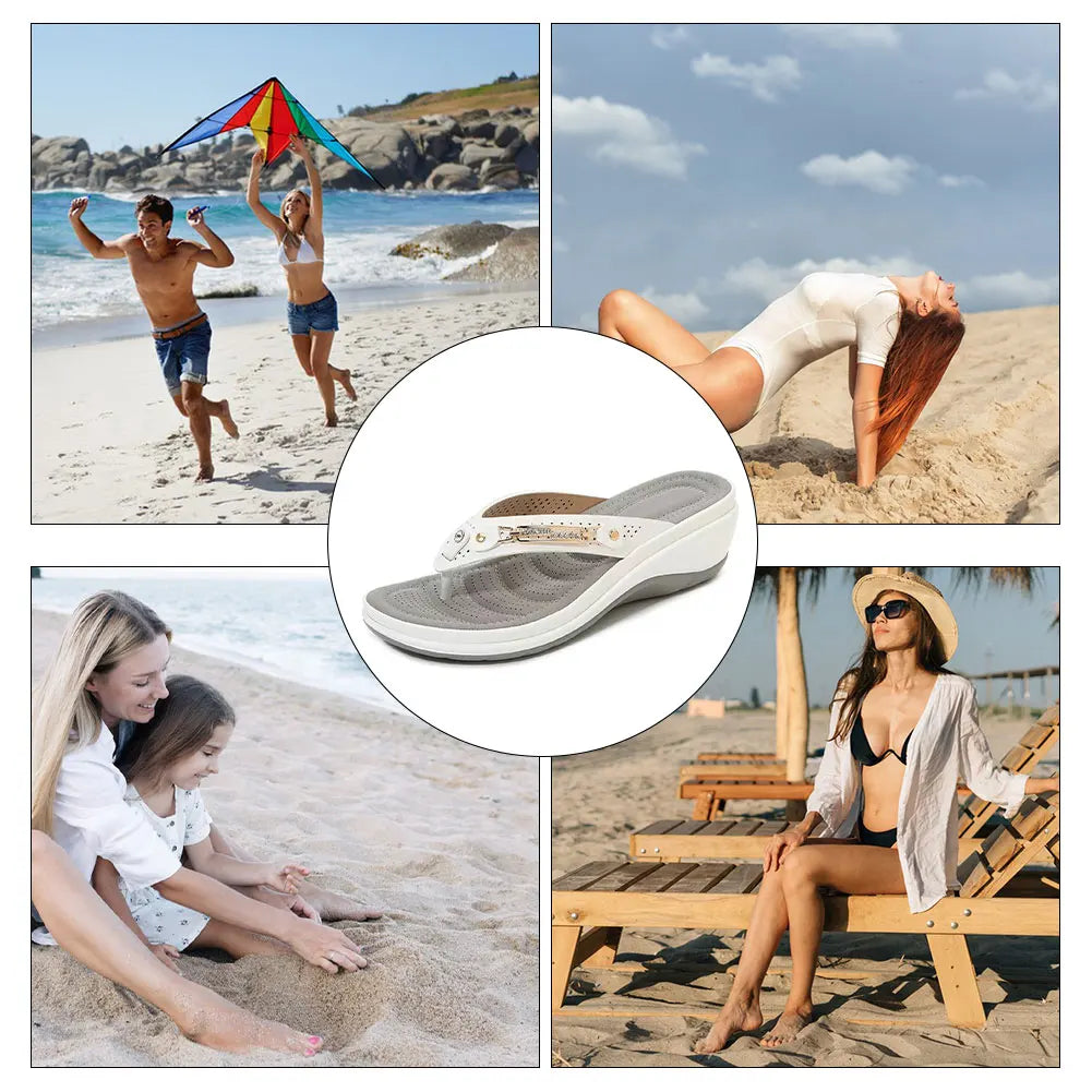 Chinelos Femininos 2024: Novos Slides da Moda, Sapatos Antiderrapantes, Sandálias de Praia para Mulheres, Lazer ao Ar Livre, Chinelos com Biqueira Aberta.