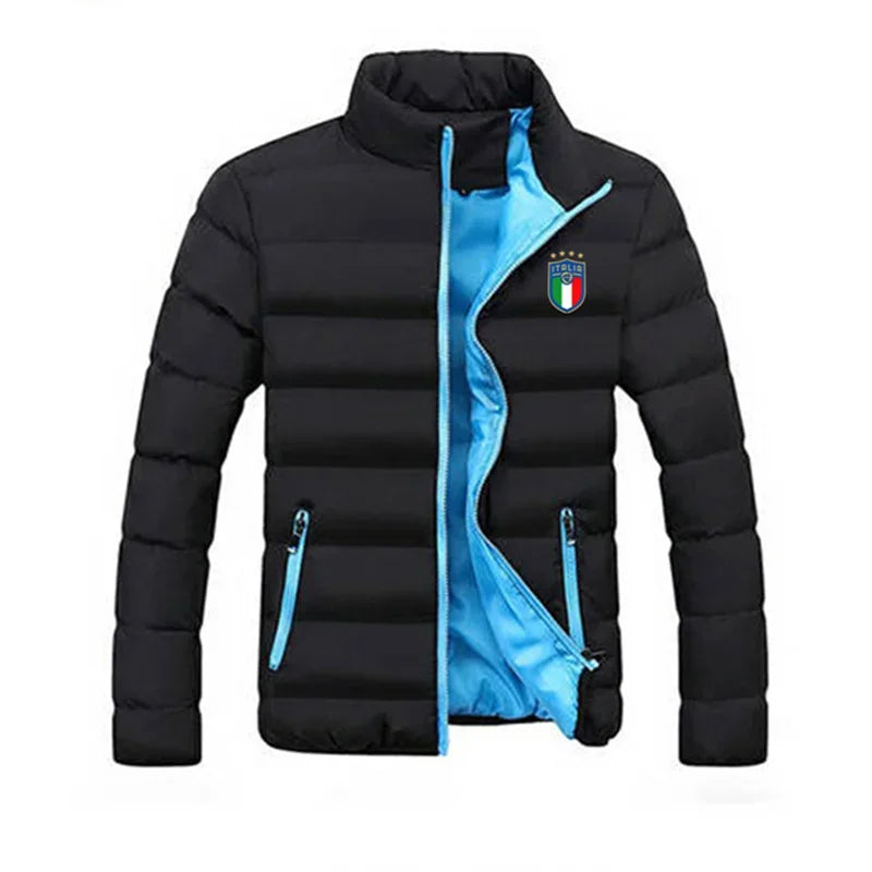 Jaqueta Masculina Parker - Nova para Outono/Inverno de 2025, Grossa, com Gola Alta, Ideal para Acampamento ao Ar Livre, Estilo Fashion.