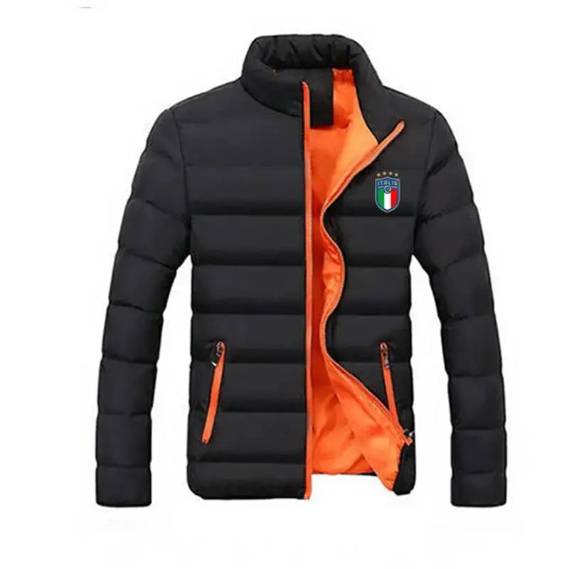 Jaqueta Masculina Parker - Nova para Outono/Inverno de 2025, Grossa, com Gola Alta, Ideal para Acampamento ao Ar Livre, Estilo Fashion.