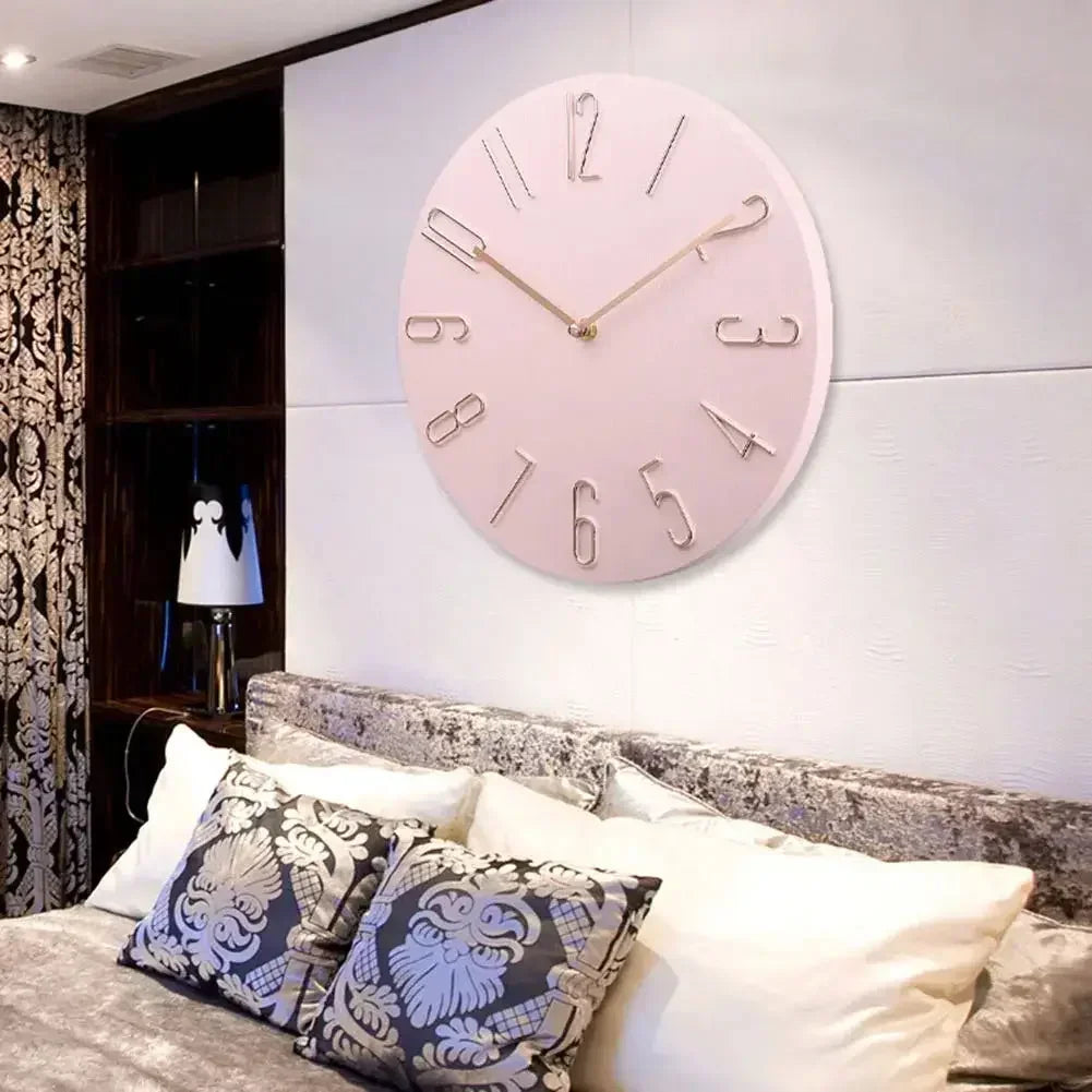 Relógio de parede para sala de estar: pendurado, moderno e luxuoso. Design simples e criativo, ultra-silencioso e minimalista.