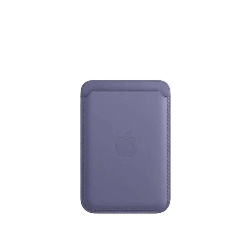 Carteira de couro original Apple MagSafe, titular de cartão magnético, case para iPhone 15, 14, 13, 12 Pro Max Plus. Acessórios para telefone.