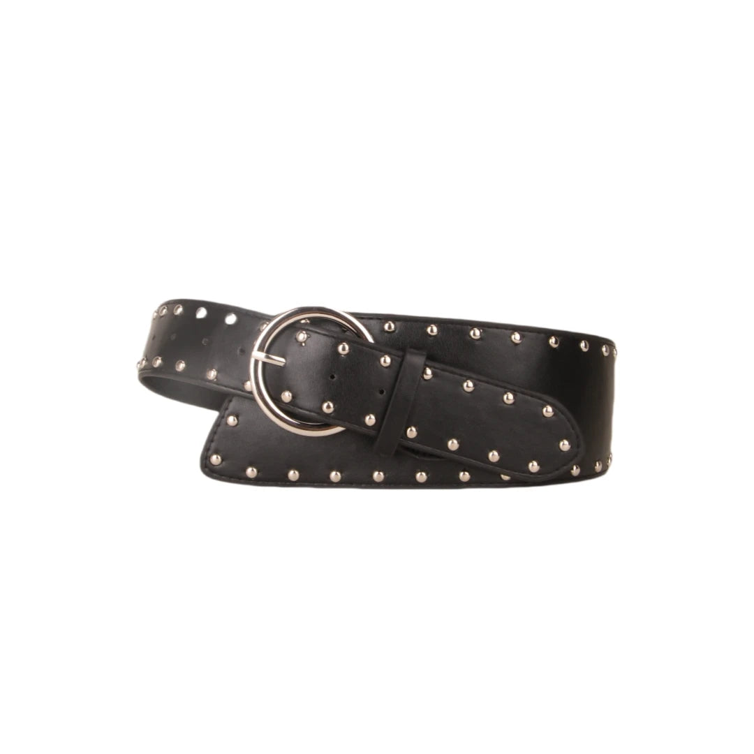 Fivela para Cinto com Rebites para Senhoras Fivela de Bronze com Parafuso Prisioneiro Ideal para Decorar a Cintura Perfeita para Vestidos e Casacos no Estilo Cowgirl