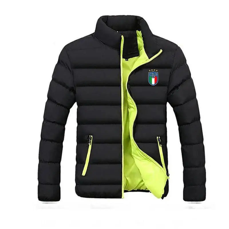 Jaqueta Masculina Parker - Nova para Outono/Inverno de 2025, Grossa, com Gola Alta, Ideal para Acampamento ao Ar Livre, Estilo Fashion.