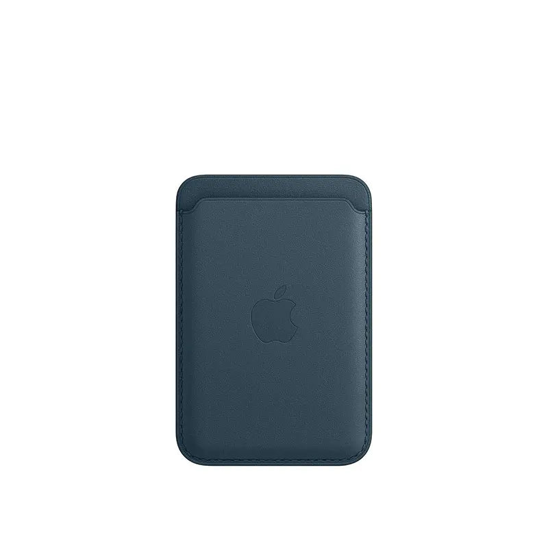 Carteira de couro original Apple MagSafe, titular de cartão magnético, case para iPhone 15, 14, 13, 12 Pro Max Plus. Acessórios para telefone.