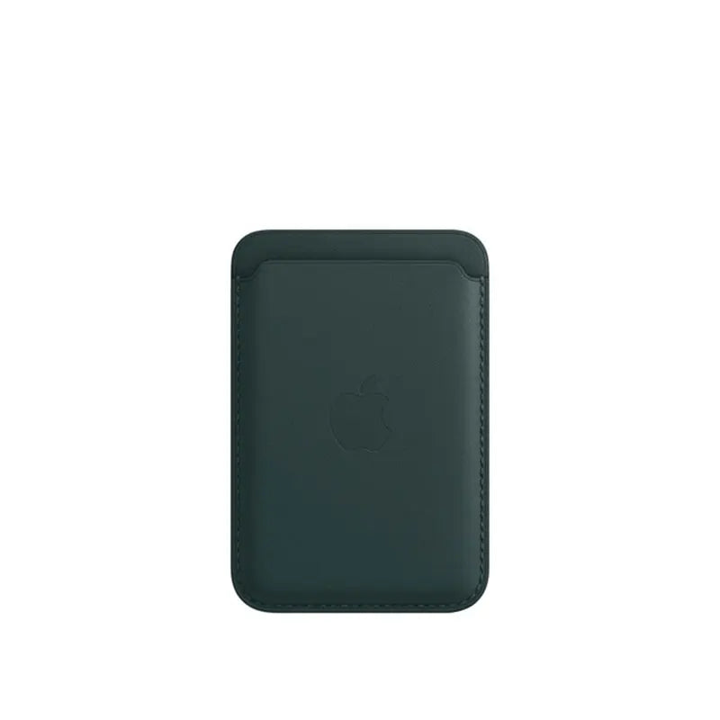 Carteira de couro original Apple MagSafe, titular de cartão magnético, case para iPhone 15, 14, 13, 12 Pro Max Plus. Acessórios para telefone.