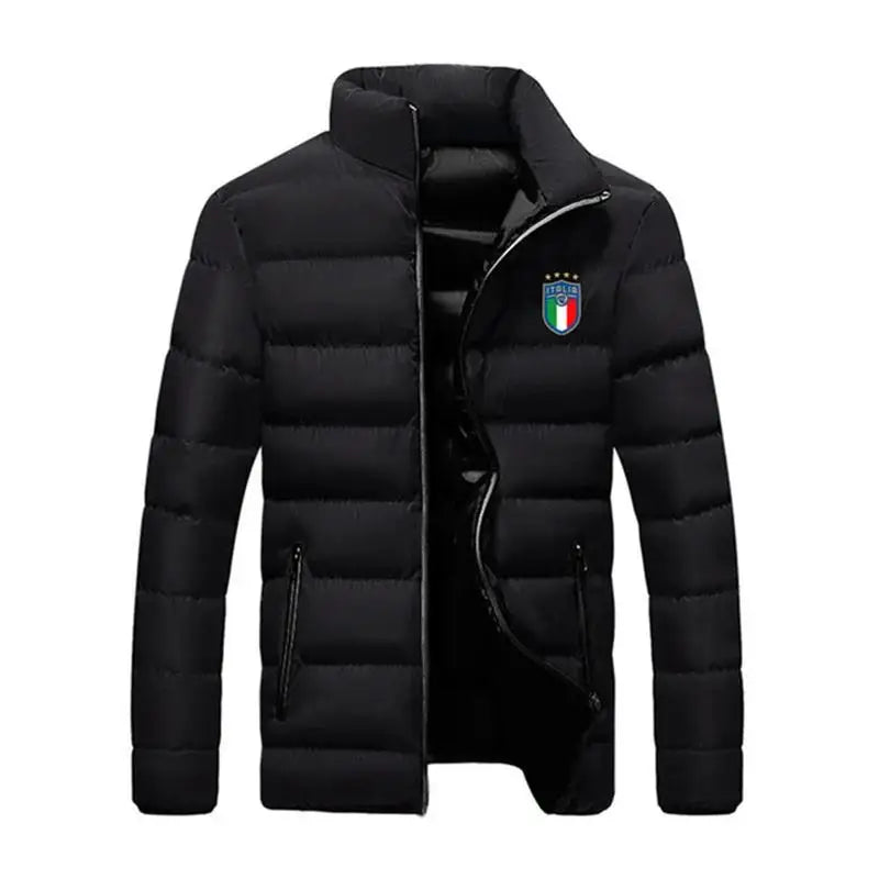 Jaqueta Masculina Parker - Nova para Outono/Inverno de 2025, Grossa, com Gola Alta, Ideal para Acampamento ao Ar Livre, Estilo Fashion.