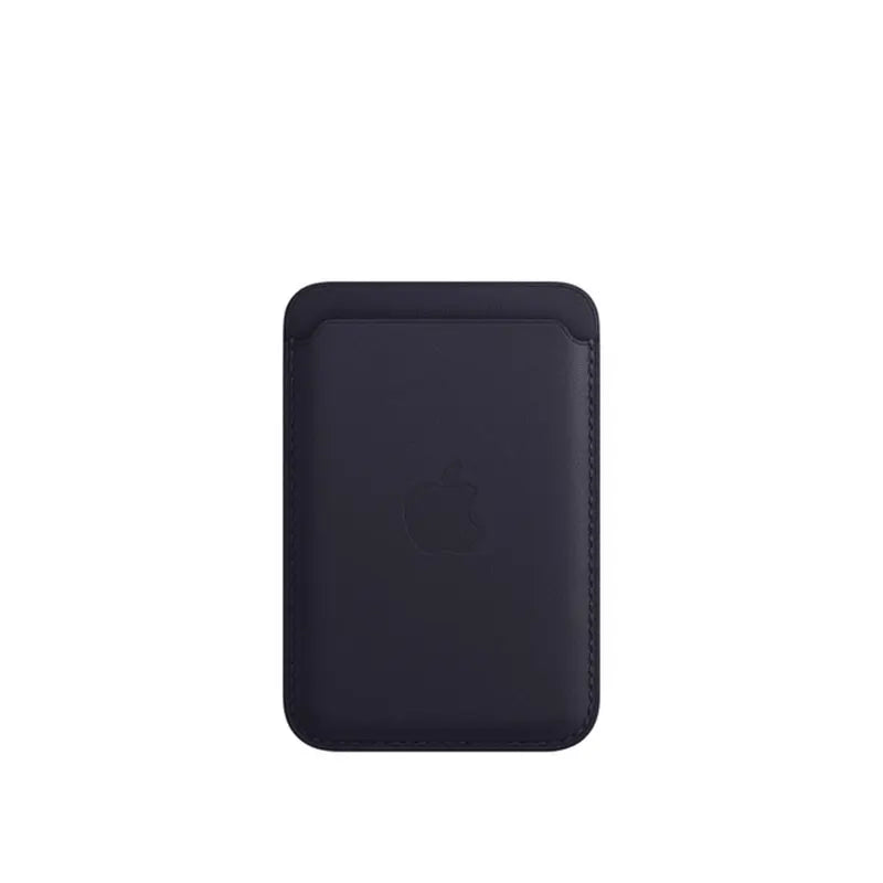 Carteira de couro original Apple MagSafe, titular de cartão magnético, case para iPhone 15, 14, 13, 12 Pro Max Plus. Acessórios para telefone.