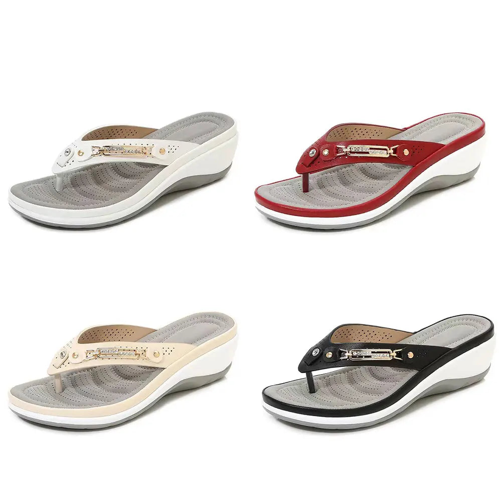 Chinelos Femininos 2024: Novos Slides da Moda, Sapatos Antiderrapantes, Sandálias de Praia para Mulheres, Lazer ao Ar Livre, Chinelos com Biqueira Aberta.