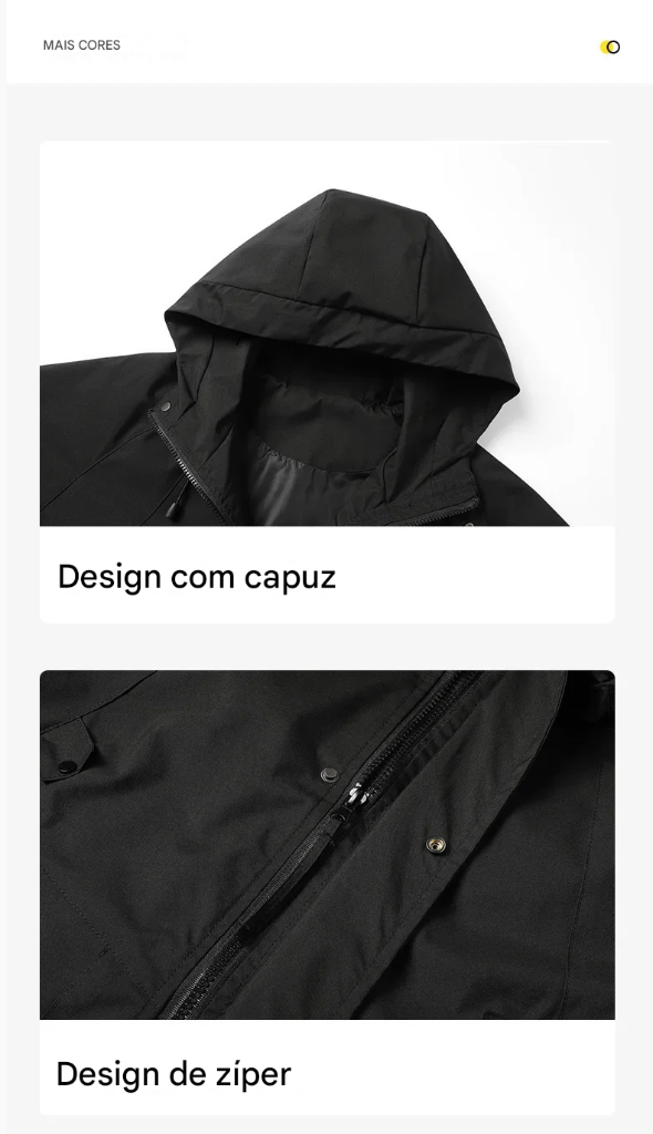 Jaqueta impermeável unissex para atividades ao ar livre. Respirável e à prova de vento, perfeita para outono, pesca e acampamento. Ideal para homens e mulheres!