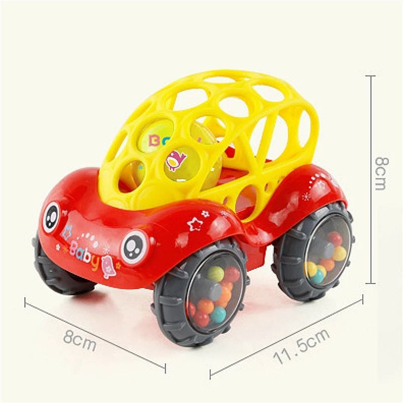 Rolo Inflável para Engatinhar — Brinquedo para Bebês de 6 a 12 Meses | Estímulo ao Desenvolvimento, Tempo de Barriga, Jogos de Fitness e Aprendizagem Precoce com Bola de PVC