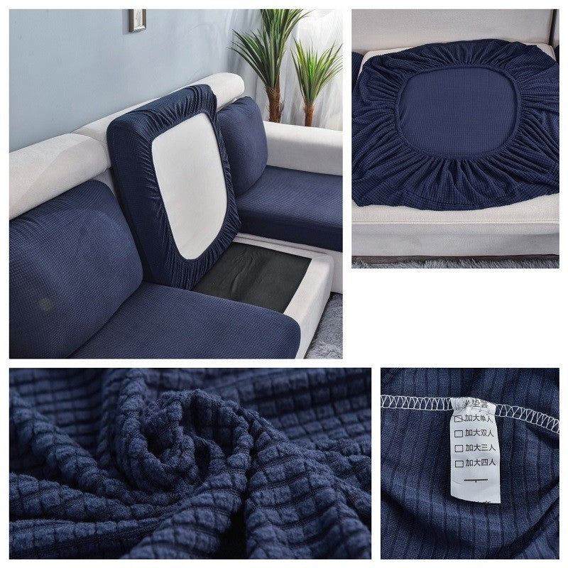 Capa de Sofá Elástica Premium – Protetor Engrossado em Cor Sólida, Conforto Elegante e Ajuste Perfeito para Sala de Estar