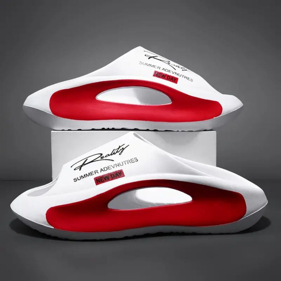 Chinelos unissex em EVA — modelo fashion, antiderrapante, ideal para casais! Disponível em 2 cores, do tamanho 36 ao 45. ??