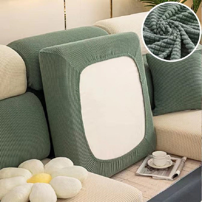 Capa de Sofá Elástica Premium – Protetor Engrossado em Cor Sólida, Conforto Elegante e Ajuste Perfeito para Sala de Estar