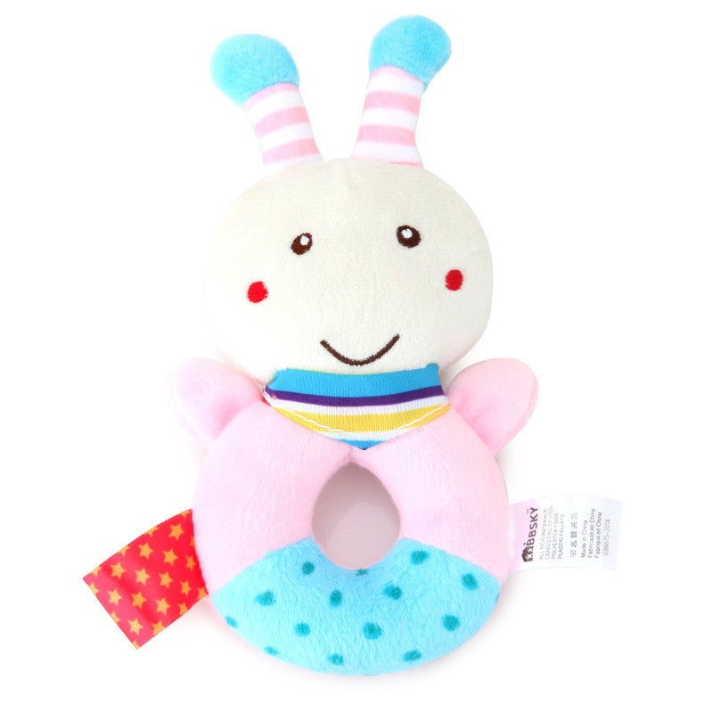 Bebê chocalho de pelúcia animal, móbile educativo e divertido para berço — ideal para recém-nascidos de 0 a 12 meses!