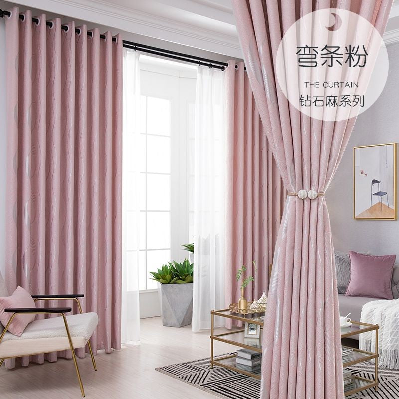 Dreamwood - Cortina Moderna em Poliéster Jacquard